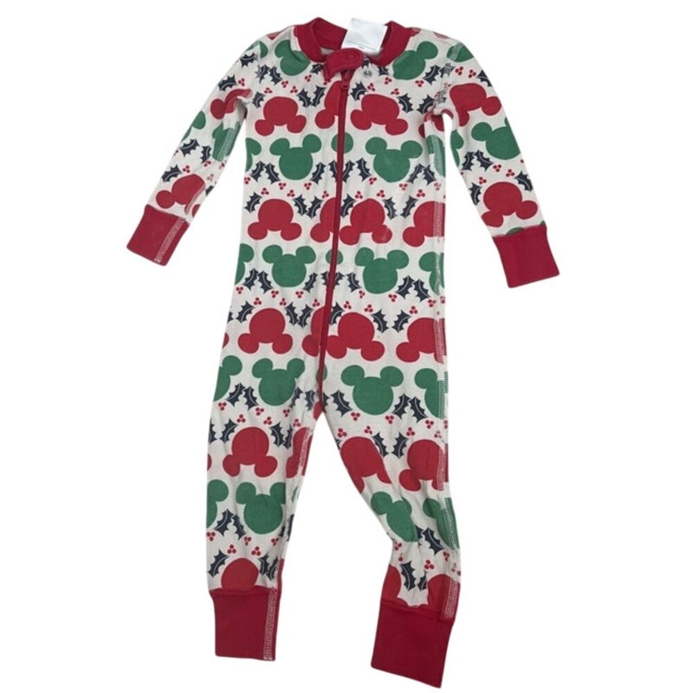 Hanna Andersson Disney Mickey Collection Christmas Footie Size 18-24 Months